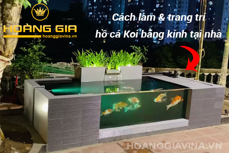 10 cach lam ho ca koi bang kinh tai nha