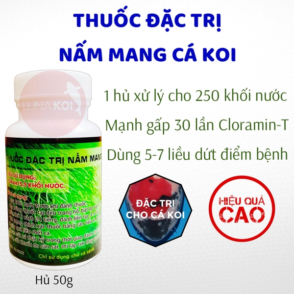 1 thuoc tri benh nam mang ca koi luna koi hieu qua cao