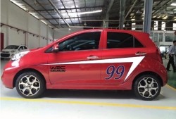 Decal sườn ô tô cho Kia Morning độc đáo