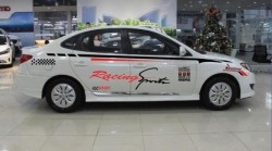 Dán thể thao tem sườn ô tô Racing Sports