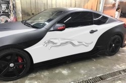Decal tem sườn xe hơi hình báo cho Porsche Panamera