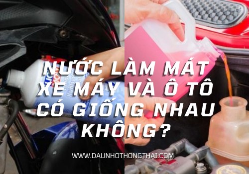 Đổ nước làm mát vào xe máy