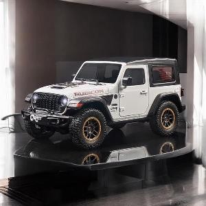 Mô hình xe ô tô Jeep Rubicon Robin Hood 20th Anniversary tỉ lệ 1:18 màu trắng