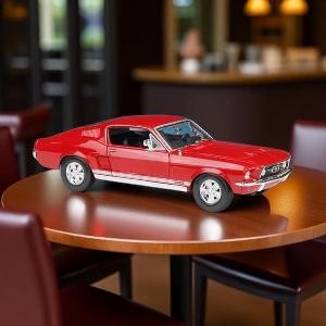 Mô hình xe ô tô cổ điển Ford Mustang GTA Fastback 1967 tỉ lệ 1:18 đỏ