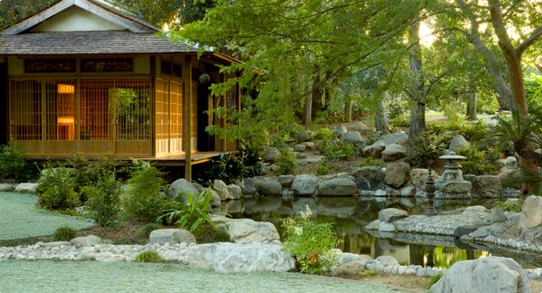 beautiful and balanced garden adds to the look of the home