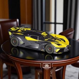 Mô hình siêu xe ô tô Bugatti Bolide tỉ lệ 1:18 màu vàng