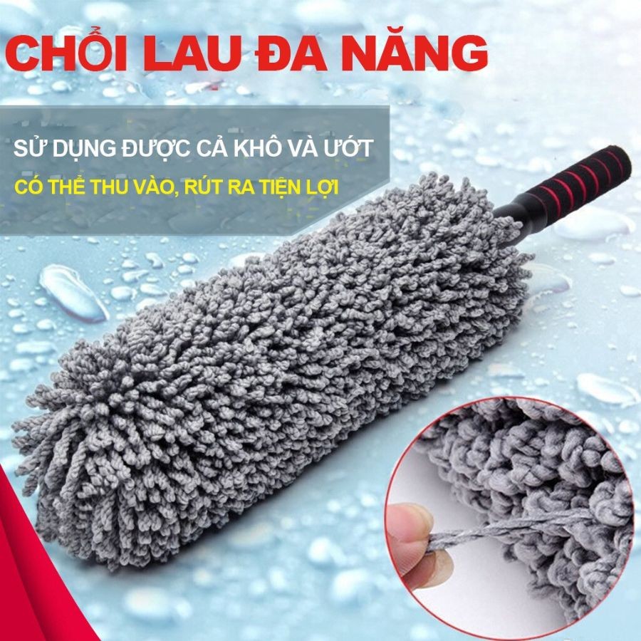 Sợi quang dầu polime của chổi vệ sinh xe ô tô, minh họa chất liệu mềm mịn