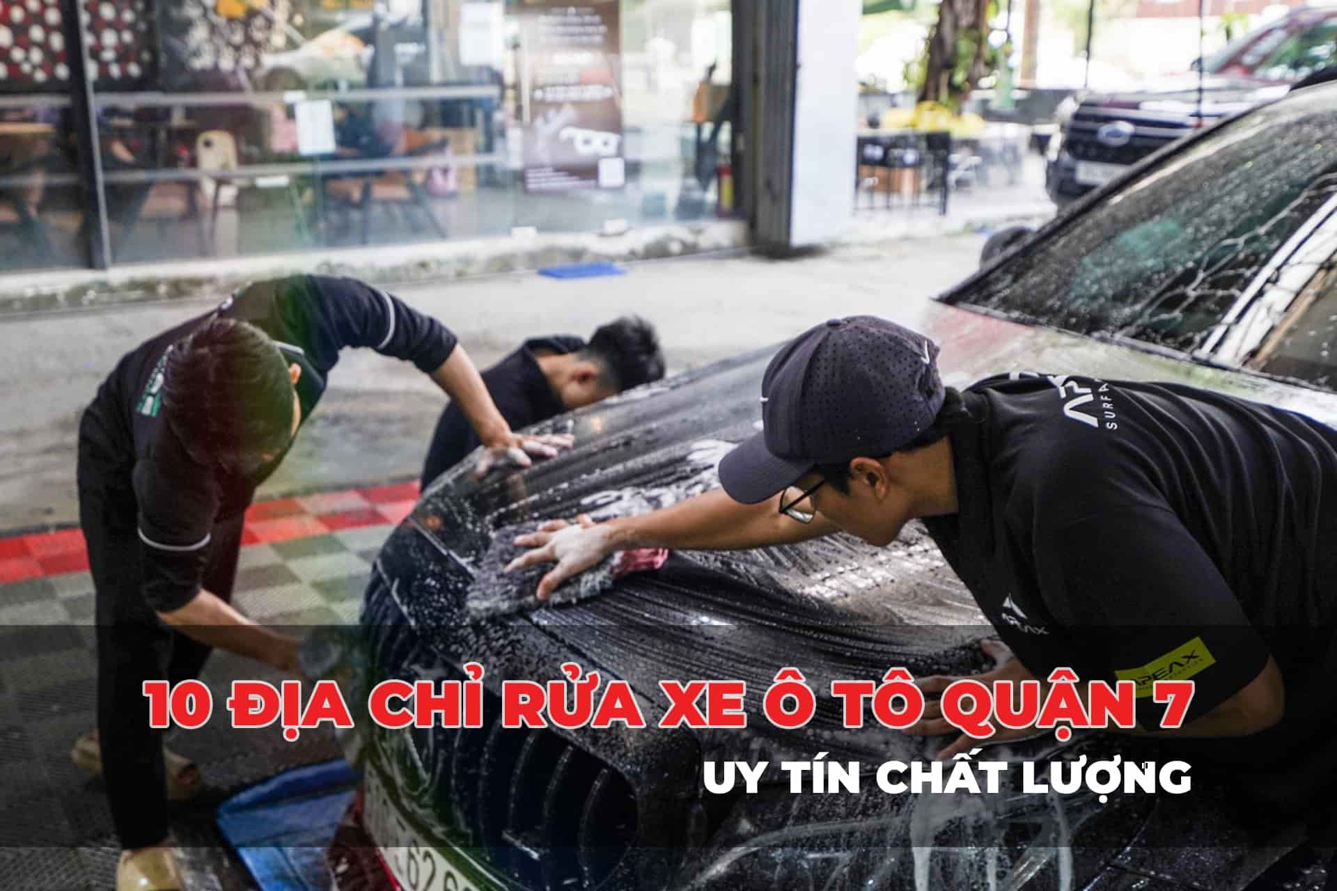 Đội ngũ kỹ thuật viên rửa xe ô tô quận 7 tại Vietnam Car Care