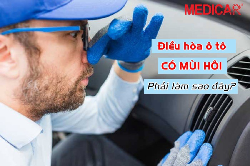 Hình ảnh mô tả cảm giác khó chịu khi xe ô tô có mùi hôi