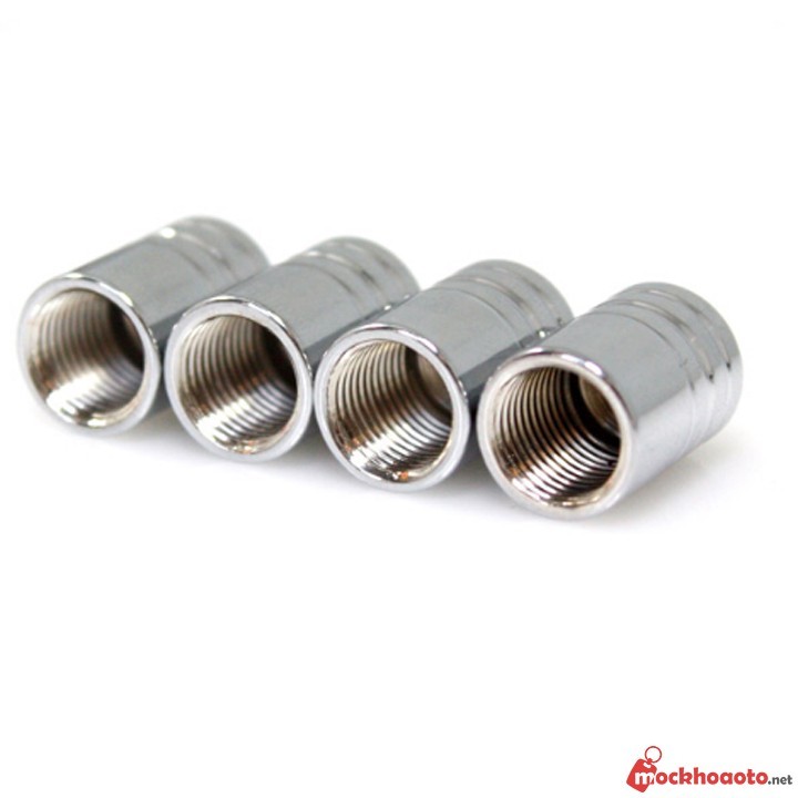 Bộ 4 nắp van xe ô tô kim loại với logo các hãng xe