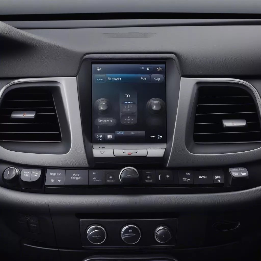 Nút điều khiển âm thanh và giải trí trên xe ô tô Nissan
