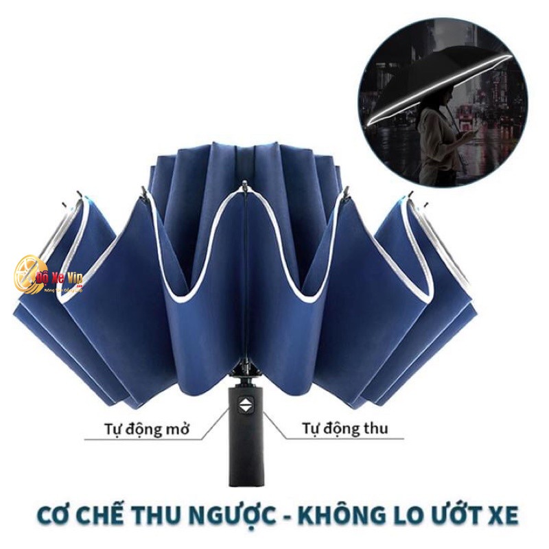 Cách Gấp Ngược Dù Đi Mưa Xe Ô Tô Bên Cạnh Cửa Xe