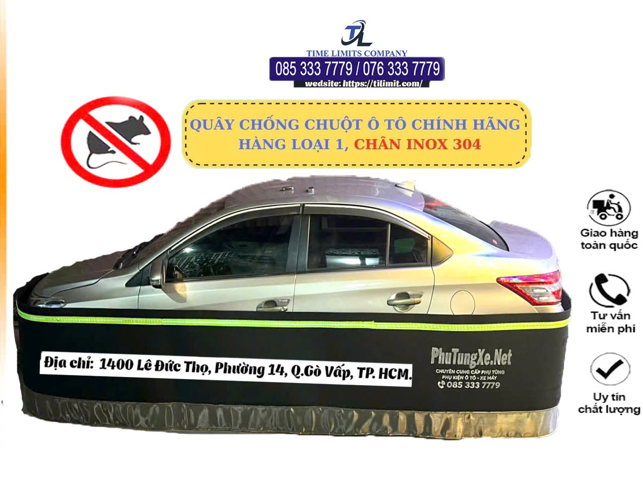 Hình ảnh quây chống chuột lắp đặt cho xe ô tô Kia Carens 7 chỗ