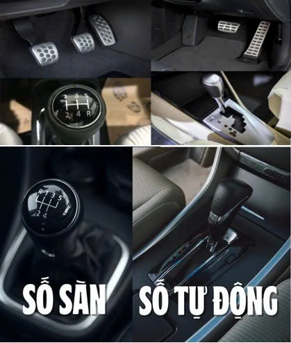 So sánh bằng lái xe hạng B số sàn và số tự động