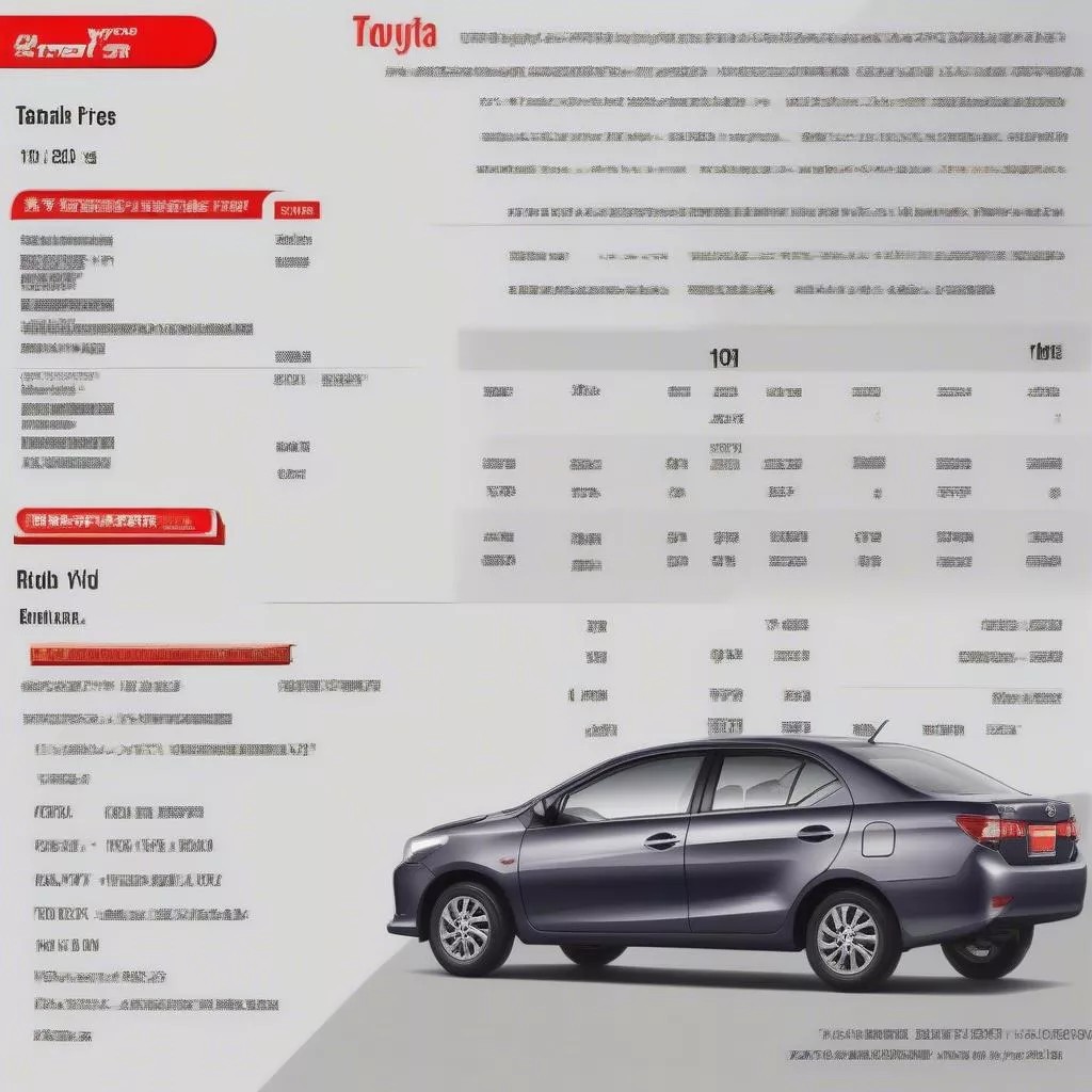 Bảng giá xe ô tô 4 chỗ Toyota Vios mới nhất tại Việt Nam