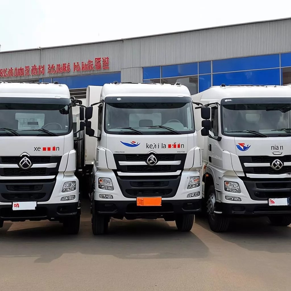 Hình ảnh một gara sửa chữa và bảo dưỡng xe ô tô